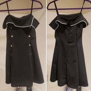 CHIC black flare dress NWT